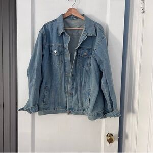 SHEIN light blue jean jacket size large, oversized